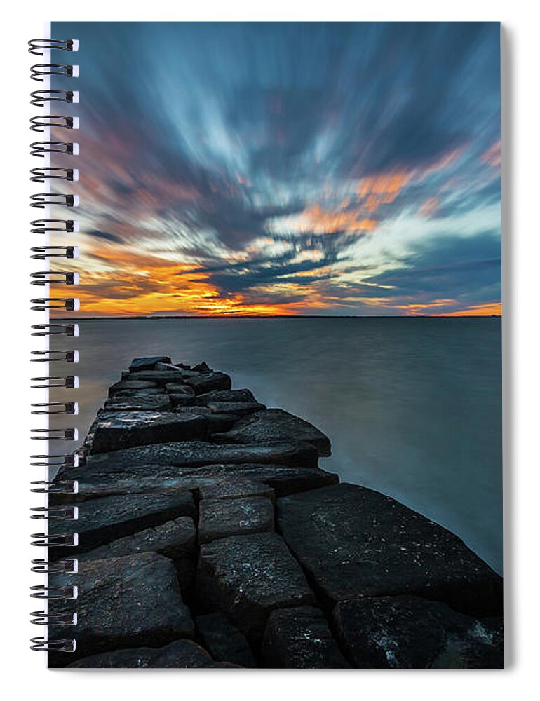 Sullivan's Island Spiral Notebook featuring the photograph Direction - Sullivan's Island SC by Donnie Whitaker
