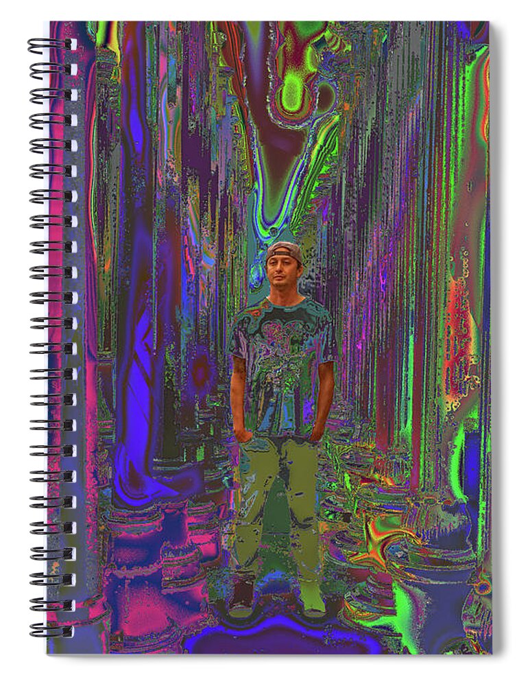 Kenneth James Spiral Notebook featuring the photograph Director - Ramon Garcia by Kenneth James