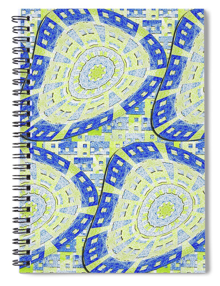 Lori Kingston Spiral Notebook featuring the painting Distorted Order by Lori Kingston