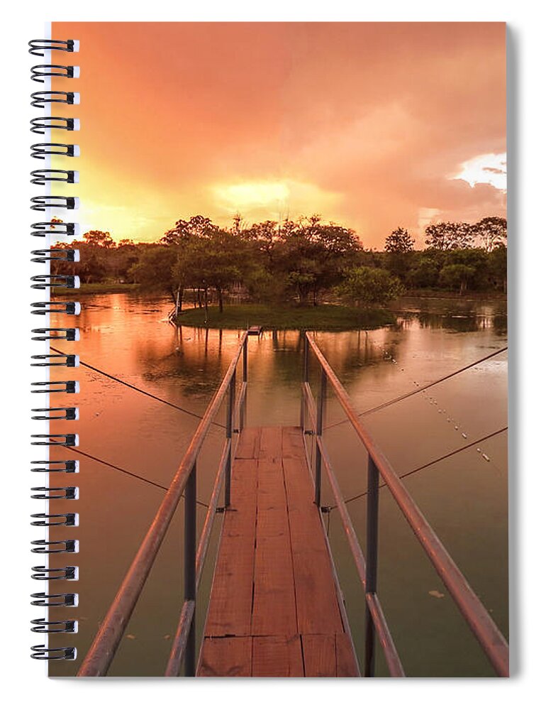 Lake Spiral Notebook featuring the photograph Dive In by Metaphor Photo