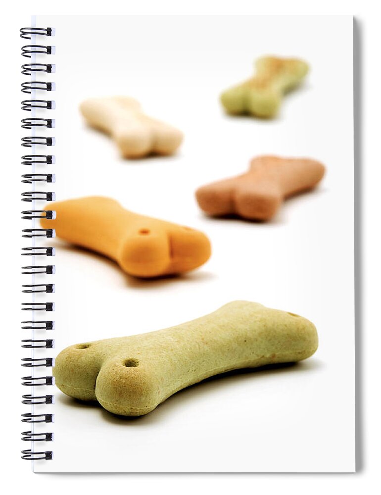 Dog Spiral Notebook featuring the photograph Dog's biscuit by Fabrizio Troiani