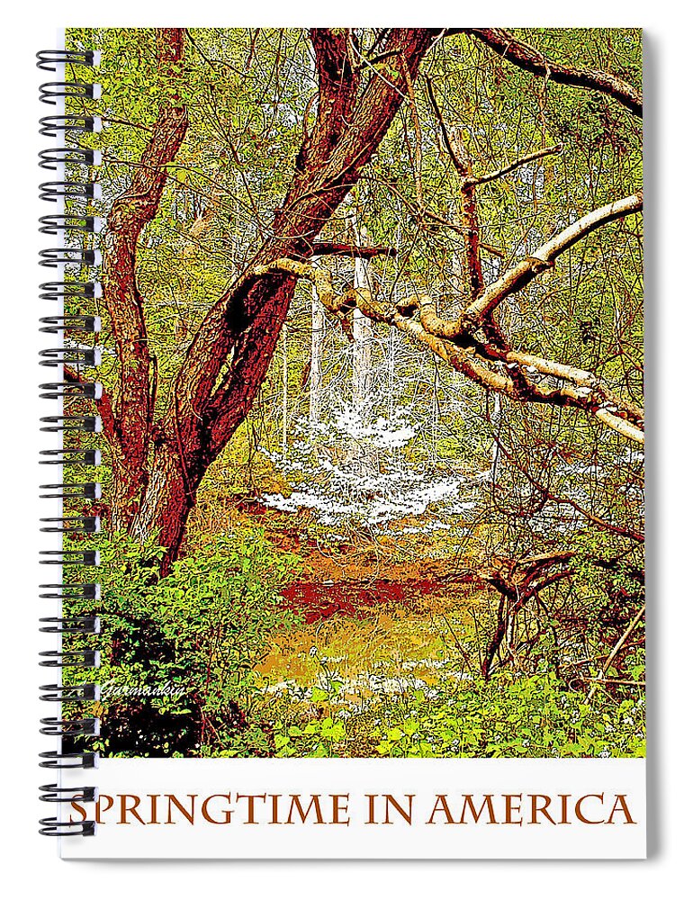 Dogwood Tree Spiral Notebook featuring the photograph Dogwood Tree in Spring by A Macarthur Gurmankin