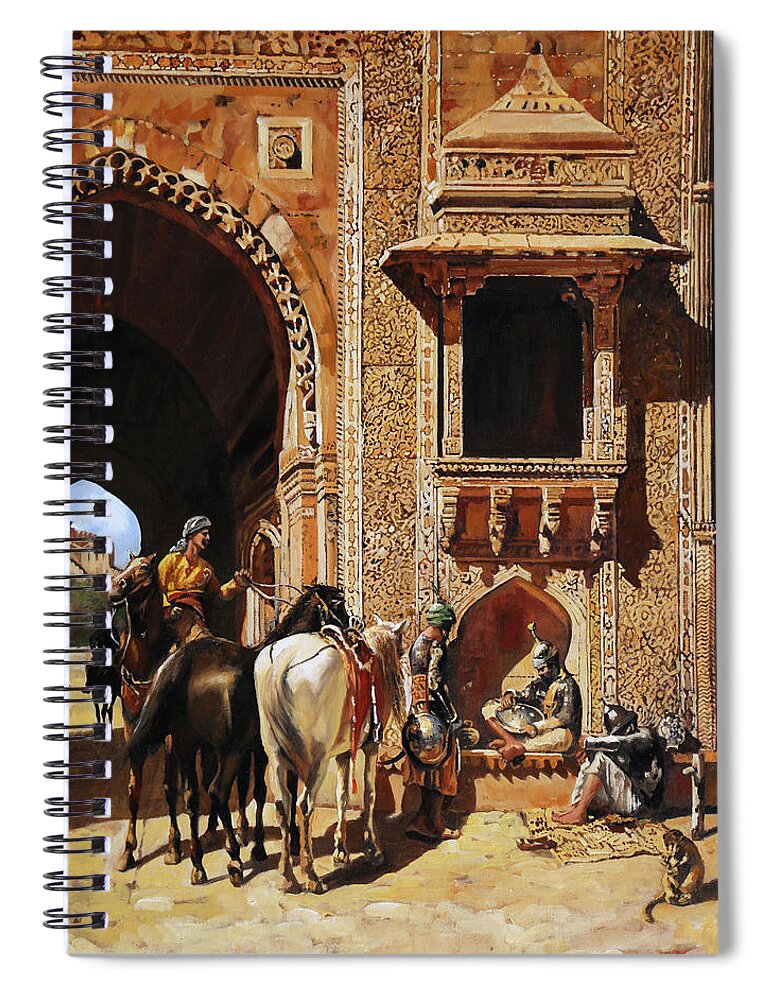Copy Of Master Spiral Notebook featuring the painting Domande by Guido Borelli
