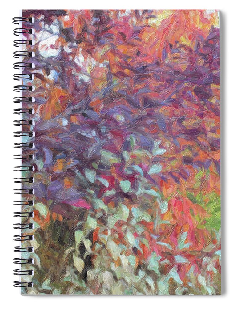 Donna's Swale Spiral Notebook featuring the digital art Donna's Swale #2 by Donna L Munro