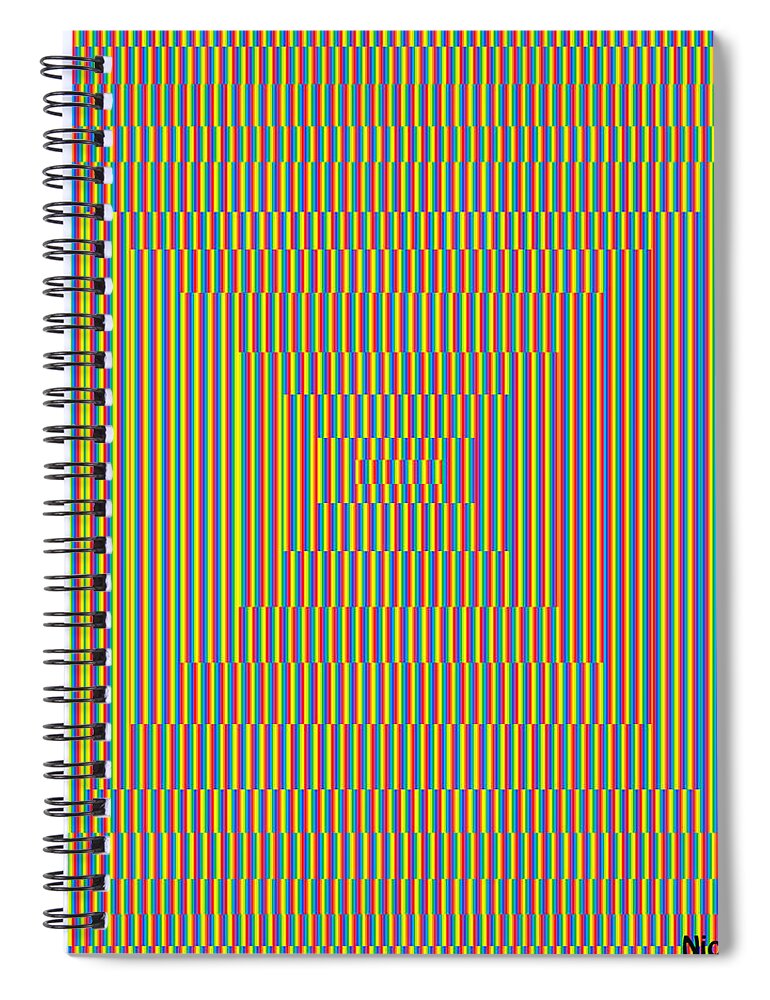 Stare Spiral Notebook featuring the digital art Don't Stare by George Pedro