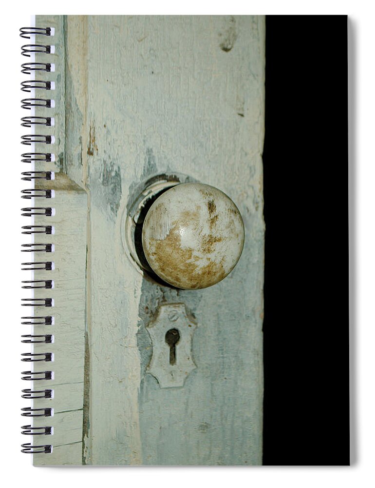 Door Spiral Notebook featuring the photograph Door is Open by Troy Stapek
