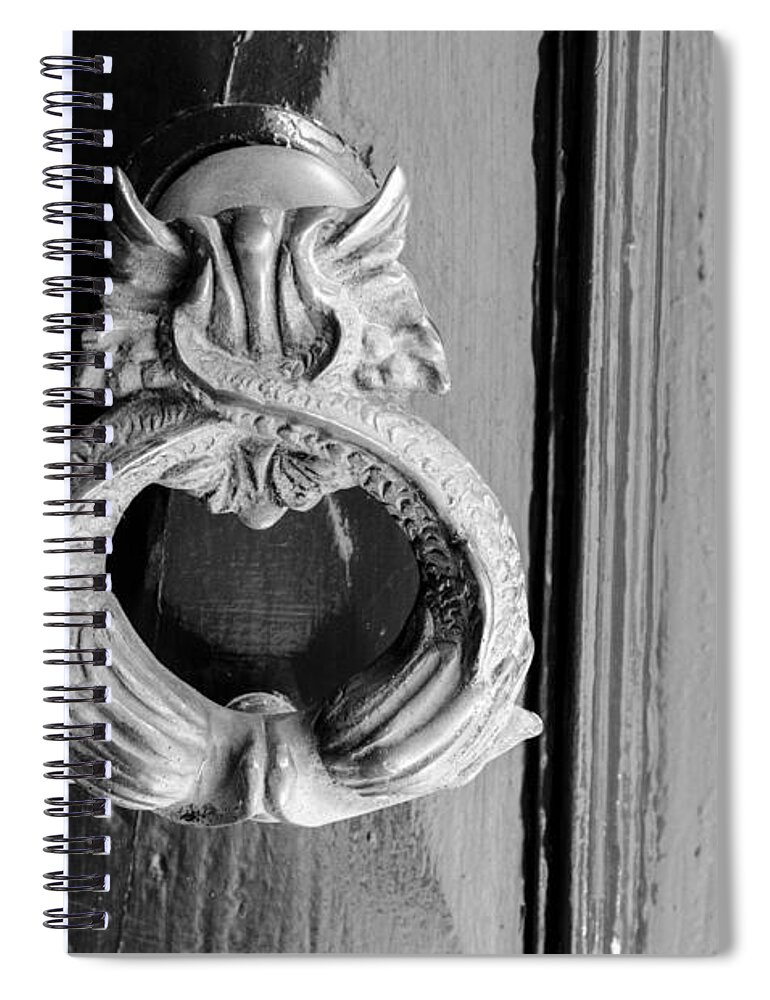 Ancient Spiral Notebook featuring the photograph Door Knobs of the world 39 by Sotiris Filippou