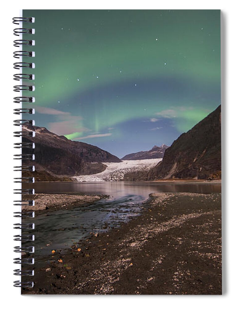 Northern Lights Spiral Notebook featuring the photograph Double Rainbow by David Kirby