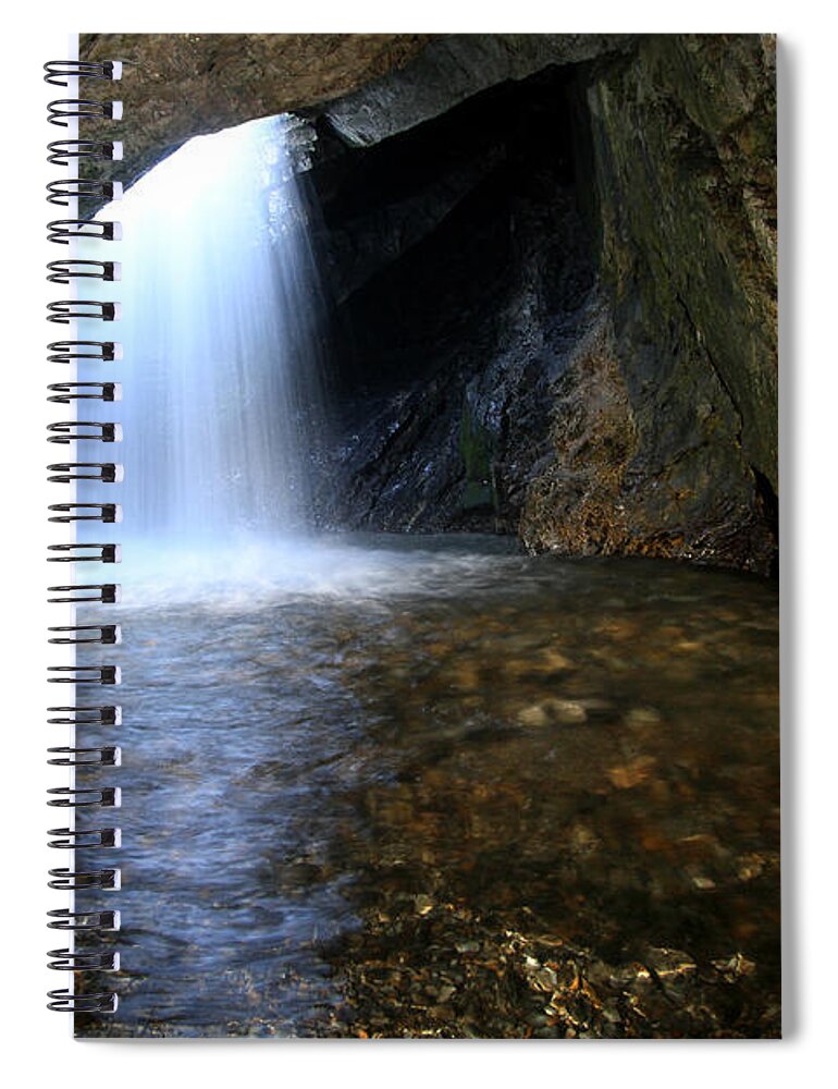 Utah Spiral Notebook featuring the photograph Doughnut Falls by Brett Pelletier