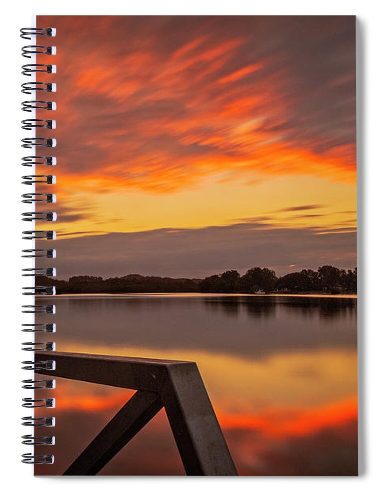 River Spiral Notebook featuring the photograph Down By The River by Catherine Reading