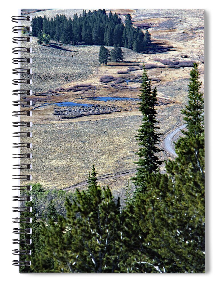 Landscapes Spiral Notebook featuring the photograph Down in the Valley by John Schneider