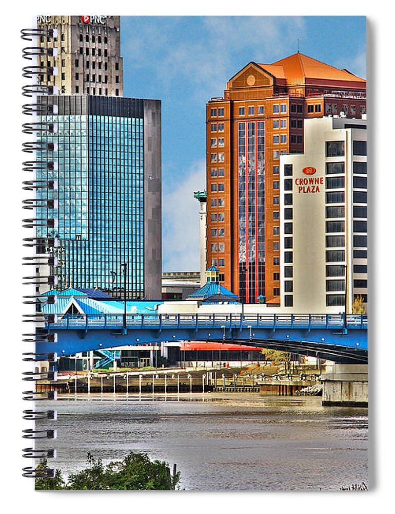 Toledo Ohio Spiral Notebook featuring the photograph Downtown Toledo Riverfront by Jack Schultz