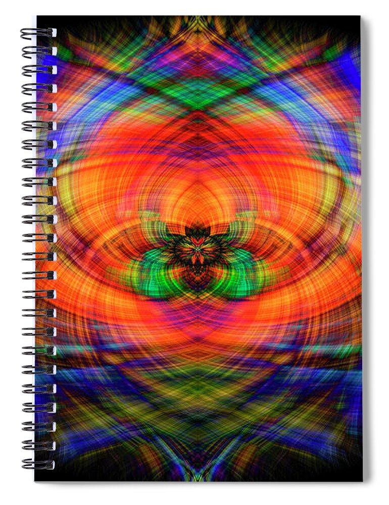Abstract Spiral Notebook featuring the photograph Dragon's Nest by Joann Long