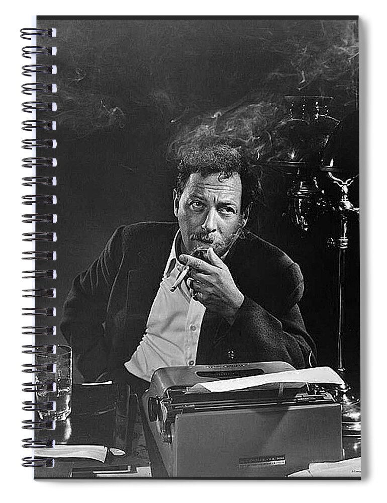Dramatist Tennessee Williams Circa 1949 Spiral Notebook featuring the photograph Dramatist Tennessee Williams circa 1949 by David Lee Guss