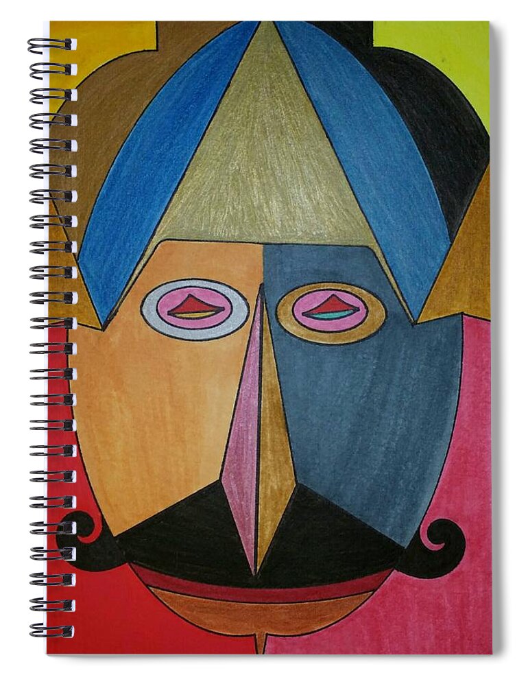 Geometric Art Spiral Notebook featuring the glass art Dream 224 by S S-ray