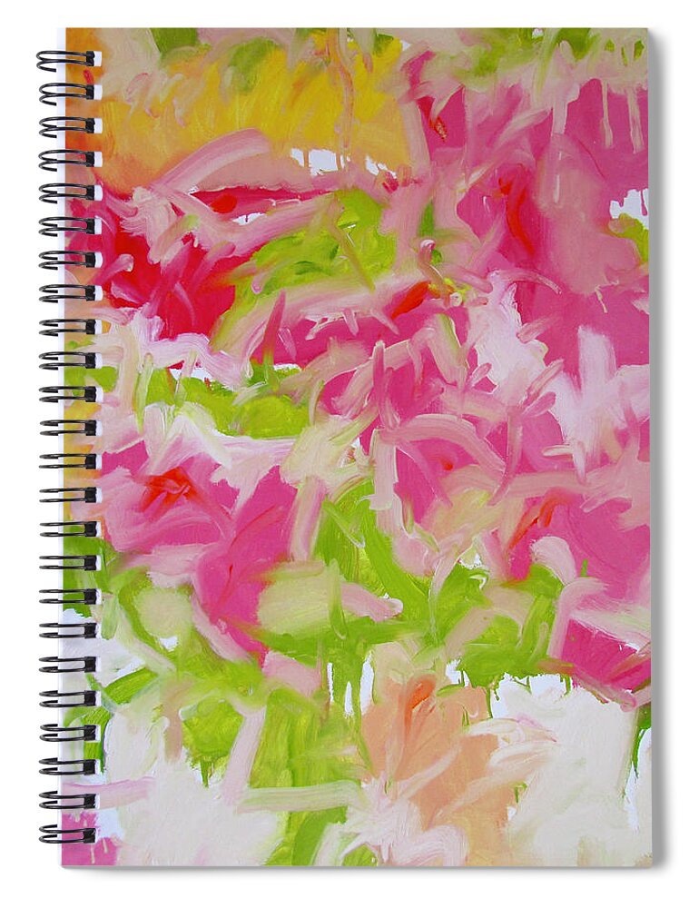 Abstract Spiral Notebook featuring the painting Dream 228F by Steven Miller