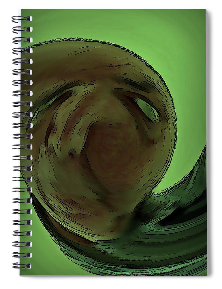 Dream Spiral Notebook featuring the digital art Dream by David Dehner
