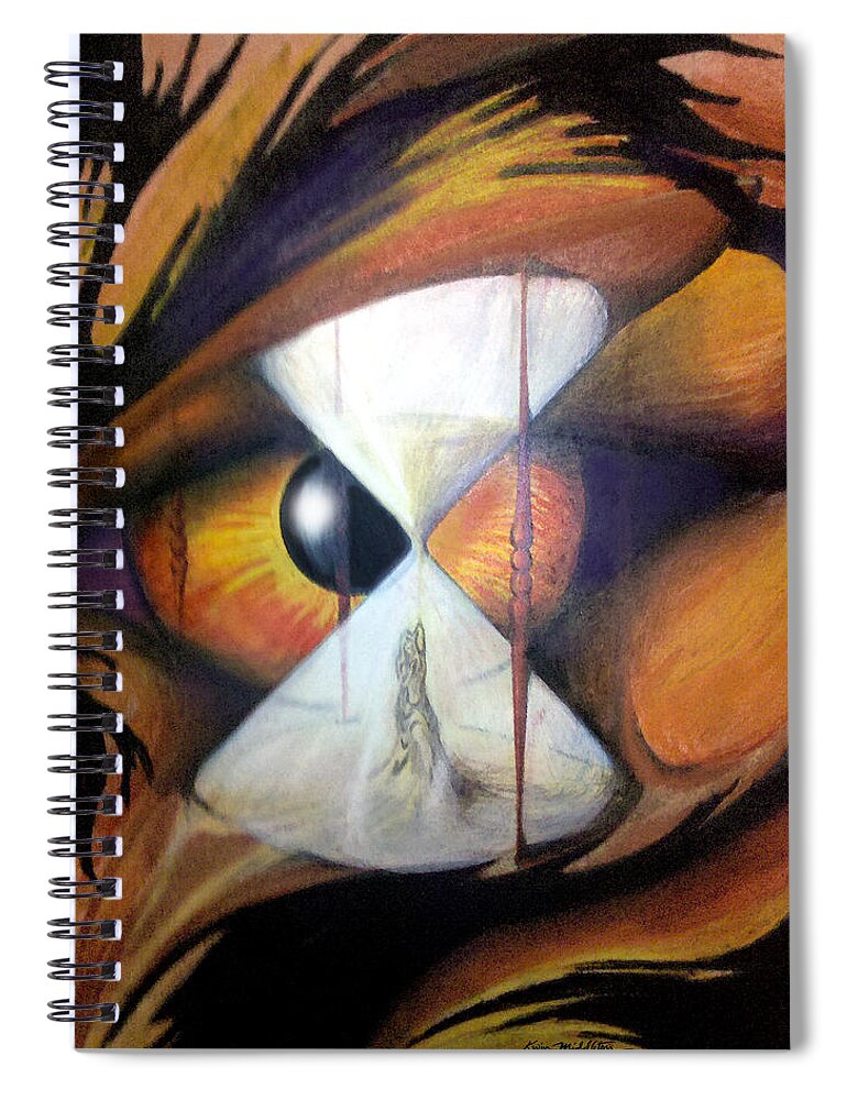 Dream Spiral Notebook featuring the painting Dream Image 7 by Kevin Middleton