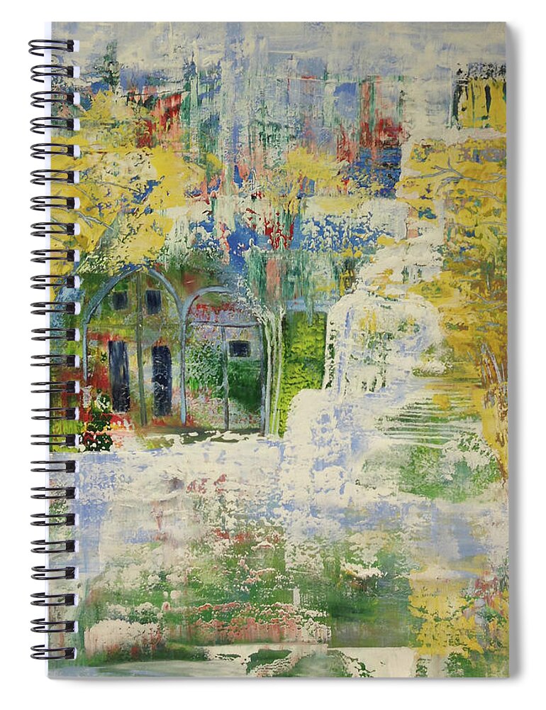 Acrylic On Canvas Spiral Notebook featuring the painting Dream of Dreams. by Sima Amid Wewetzer