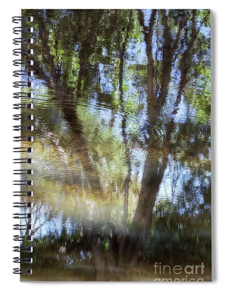 Impressionist Spiral Notebook featuring the photograph Dream River by Linda Lees