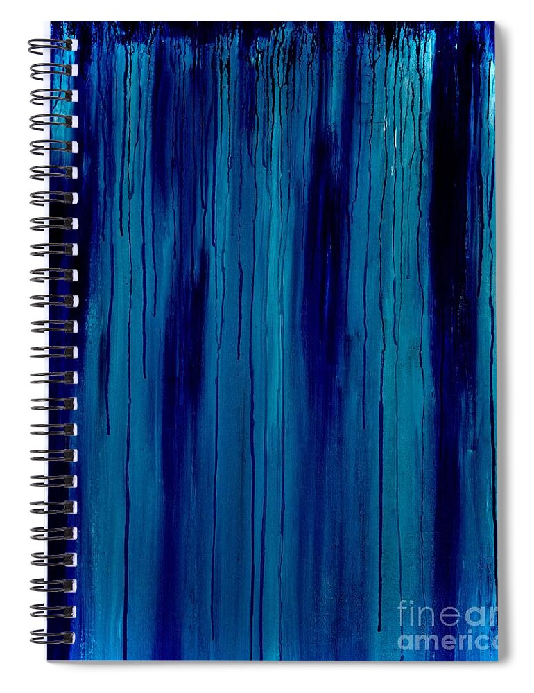 Abstract-painting Spiral Notebook featuring the painting Dreamin Til My Dreams Come True by Catalina Walker