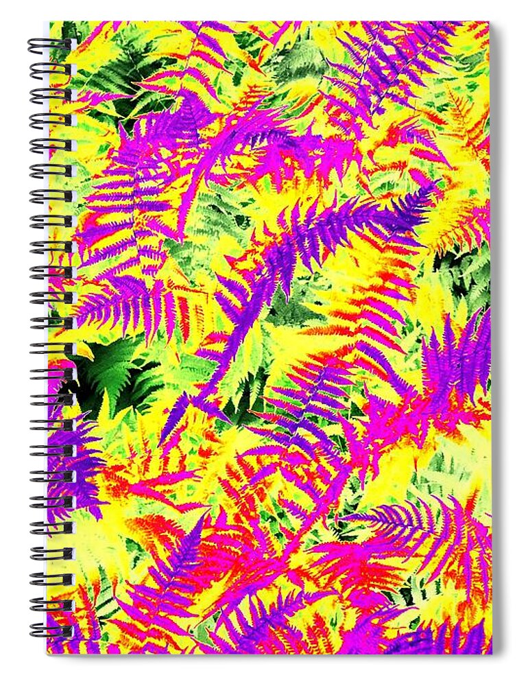Photo-painting Spiral Notebook featuring the photograph Dreaming Ferns by Ludwig Keck