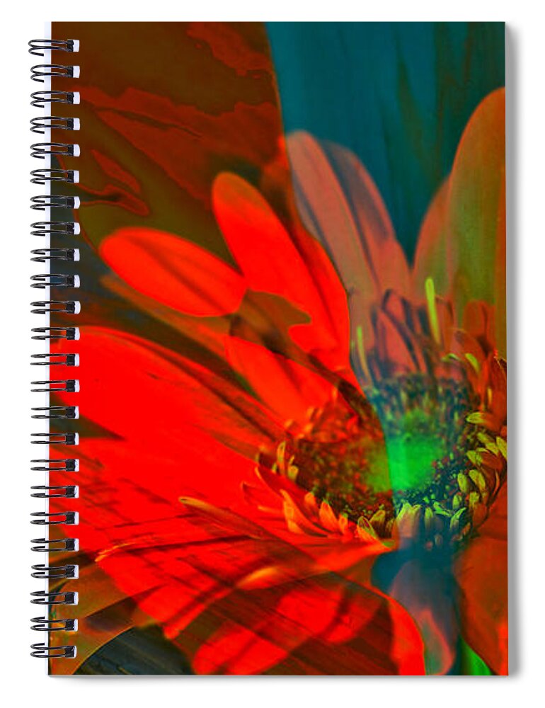 Abstract Spiral Notebook featuring the photograph Dreaming of flowers by Jeff Swan