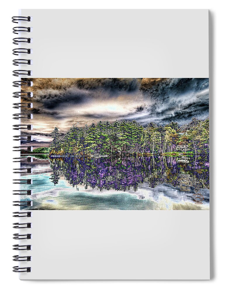 Dreaming Of The Past Spiral Notebook featuring the digital art Dreaming of the Past by Daniel Hebard