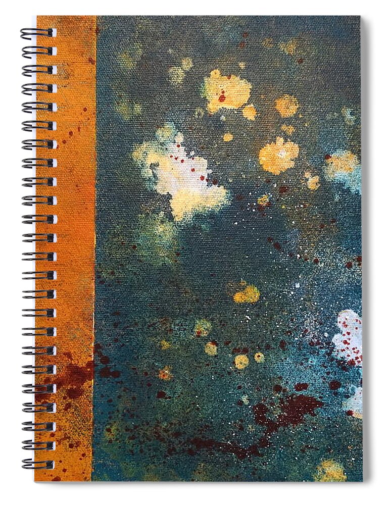 Abstract Spiral Notebook featuring the painting Dreaming by Theresa Marie Johnson