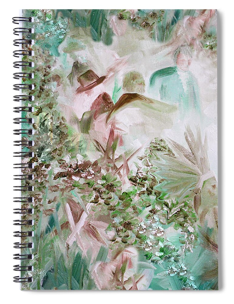 Impressionism Spiral Notebook featuring the painting Dreamscape 3 by Mary Beglau Wykes