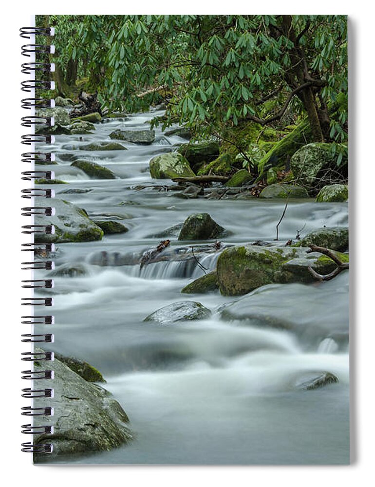 Abrams Spiral Notebook featuring the photograph Dreamy Abrams Creek by Douglas Wielfaert