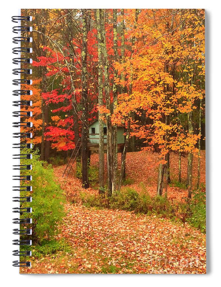 Tree House Spiral Notebook featuring the photograph Dreamy Tree House by Elizabeth Dow