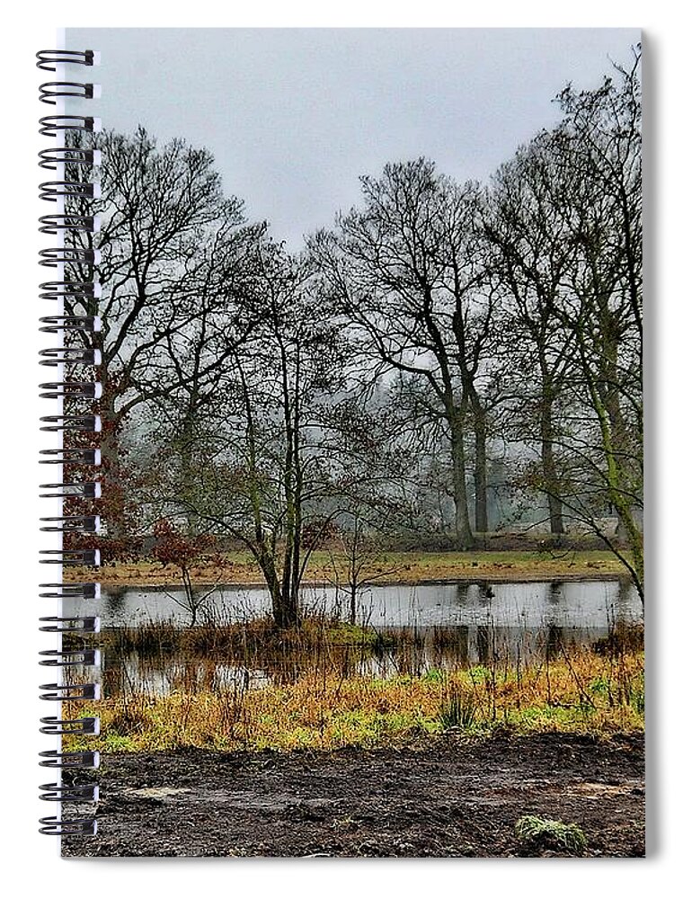 Trees Spiral Notebook featuring the photograph Drenthe Marsh by Humphrey Isselt