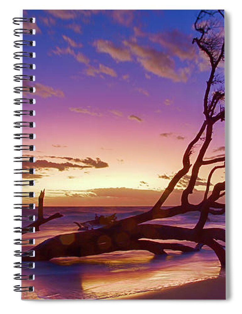 Landscape Spiral Notebook featuring the photograph Driftwood Beach 1 by Dillon Kalkhurst