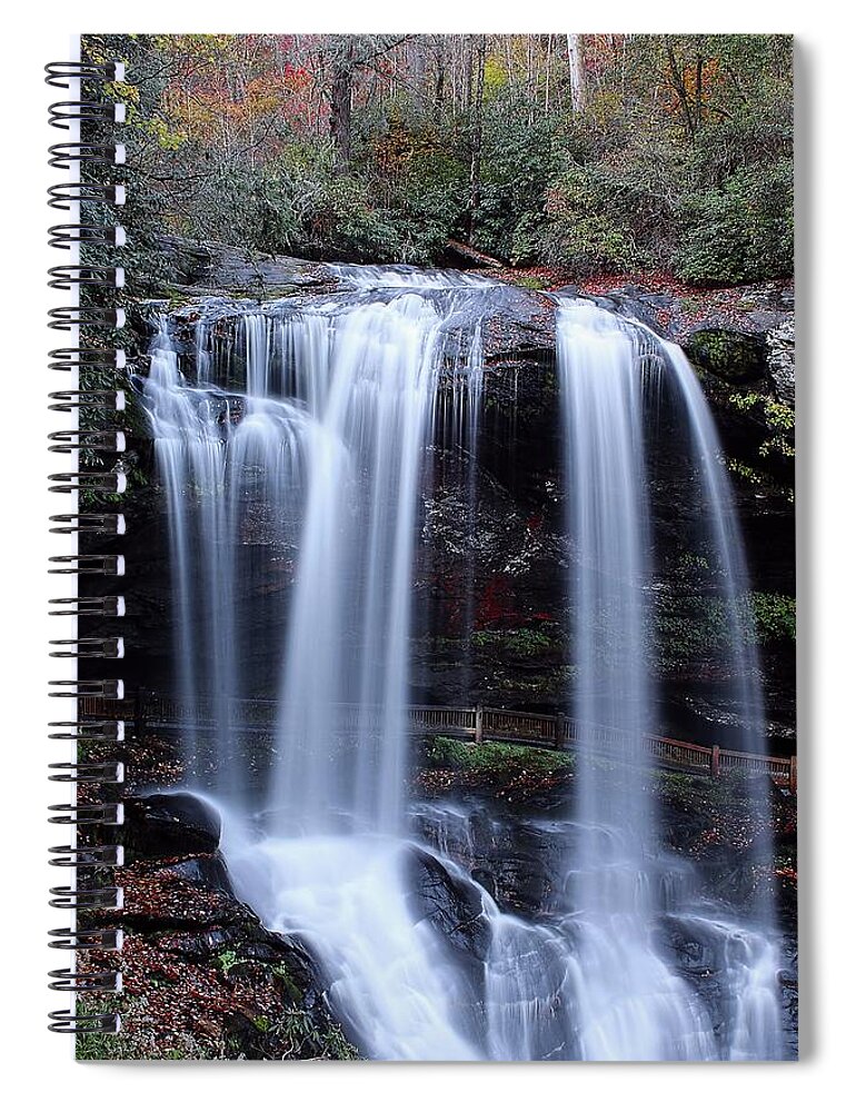 Dry Falls Spiral Notebook featuring the photograph Dry Falls In Late Fall by Carol Montoya