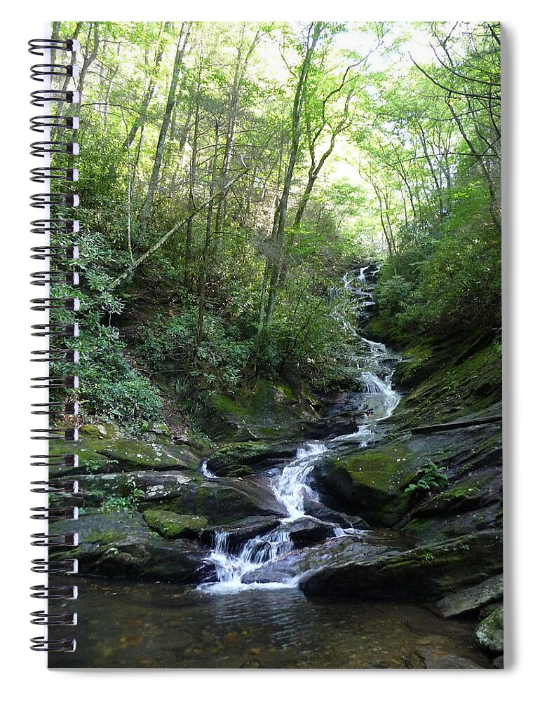 Waterfalls Spiral Notebook featuring the photograph Dry Fork Falls by Joel Deutsch