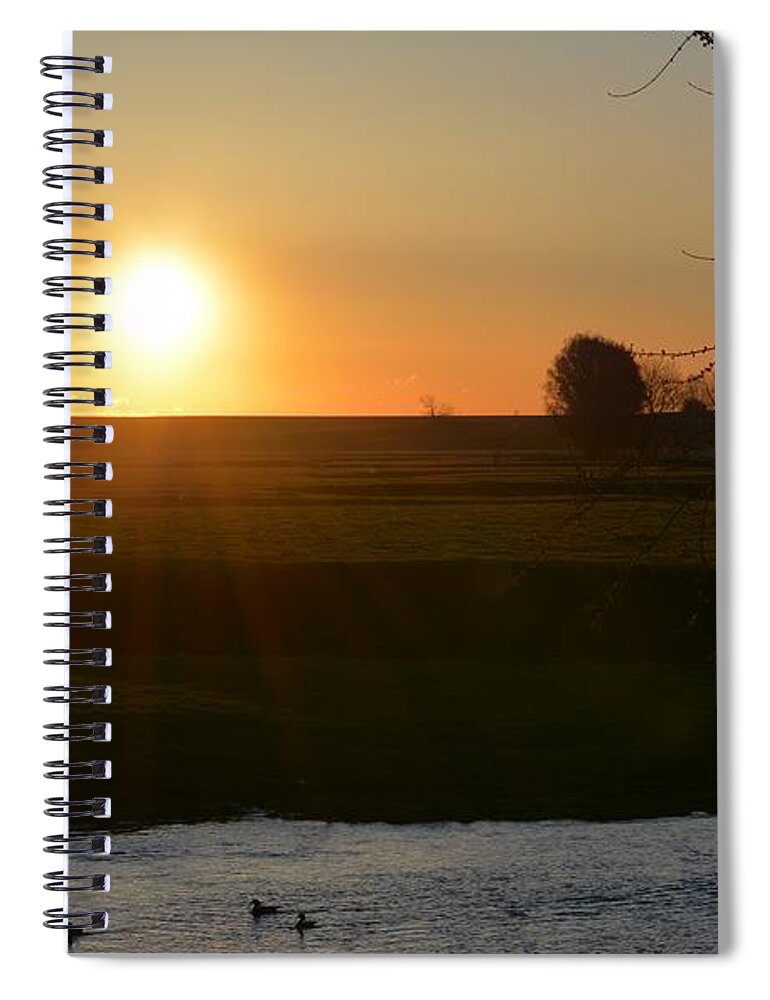 River Spiral Notebook featuring the photograph Duck River Sunrise by Bonfire Photography