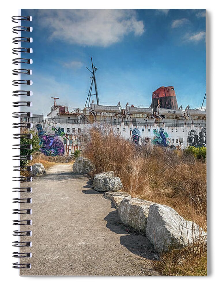 Duke Of Lancaster Spiral Notebook featuring the photograph Duke of Lancaster Graffiti by Adrian Evans