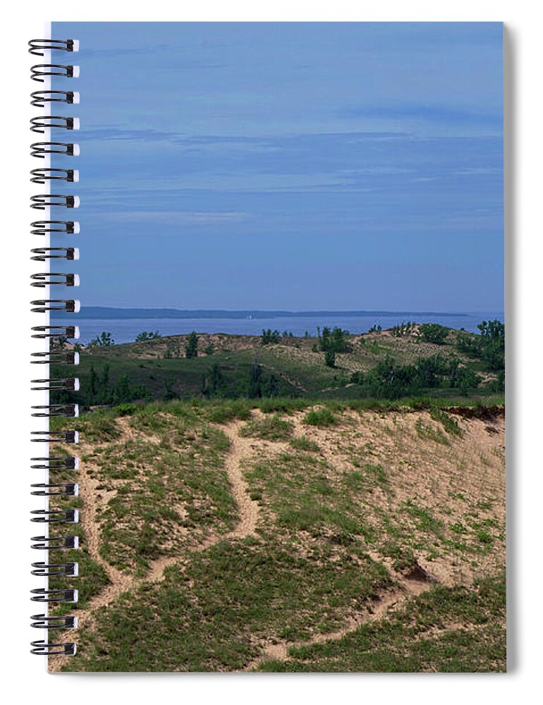 Dunes Spiral Notebook featuring the photograph Dunes Landscape by Randy Pollard