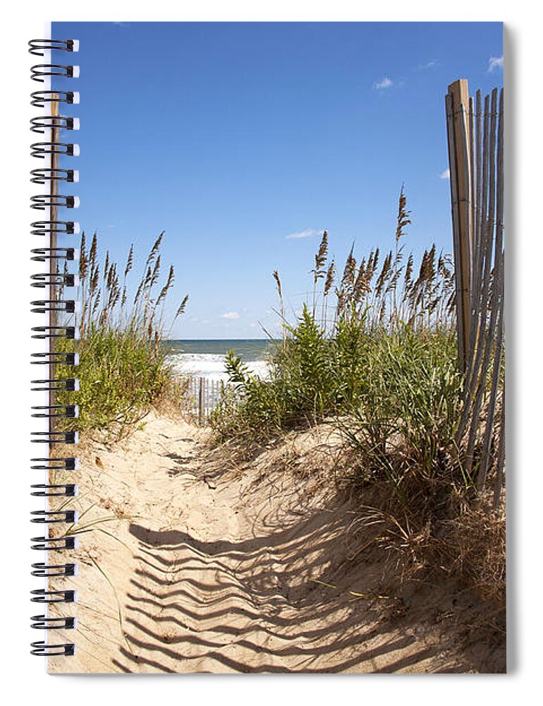 Access Spiral Notebook featuring the photograph Dunes to the Beach by Karen Foley