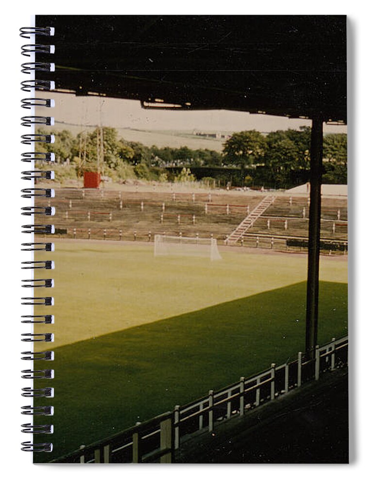  Spiral Notebook featuring the photograph Dunfermline Athletic - East End Park - East End 1 - 1980s by Legendary Football Grounds