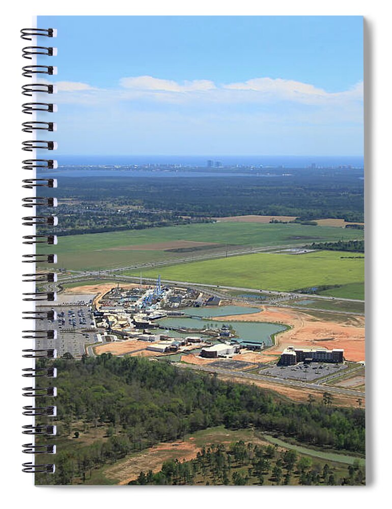  Spiral Notebook featuring the photograph Dunn 7805 by Gulf Coast Aerials -