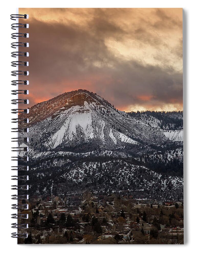Colorado Spiral Notebook featuring the photograph Durango Sunset by Jen Manganello