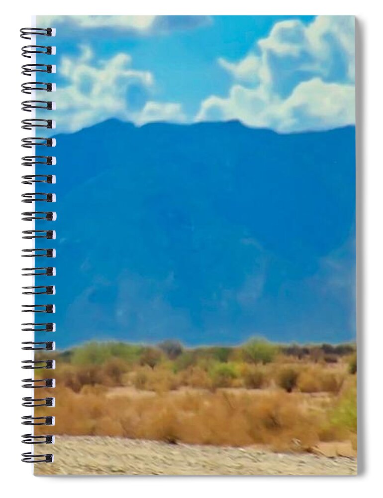 Arizona Spiral Notebook featuring the photograph Dust Devils Dancing in the Desert by Judy Kennedy