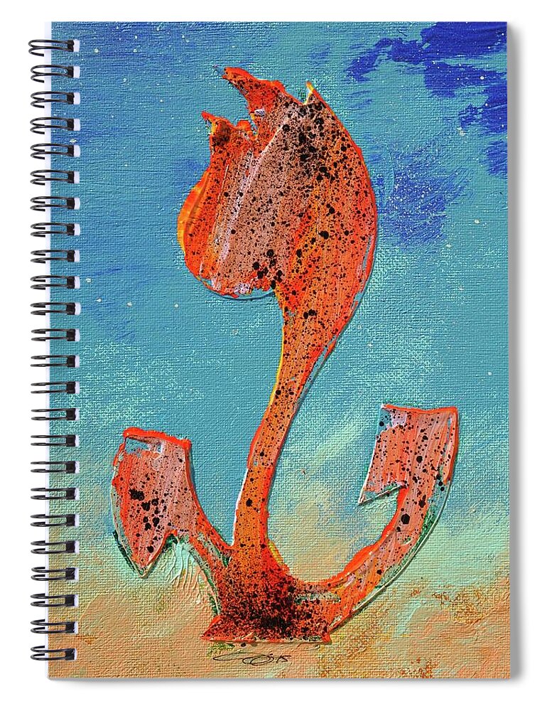 Tulips Spiral Notebook featuring the painting Dutch Pride Pink Orange by Eduard Meinema