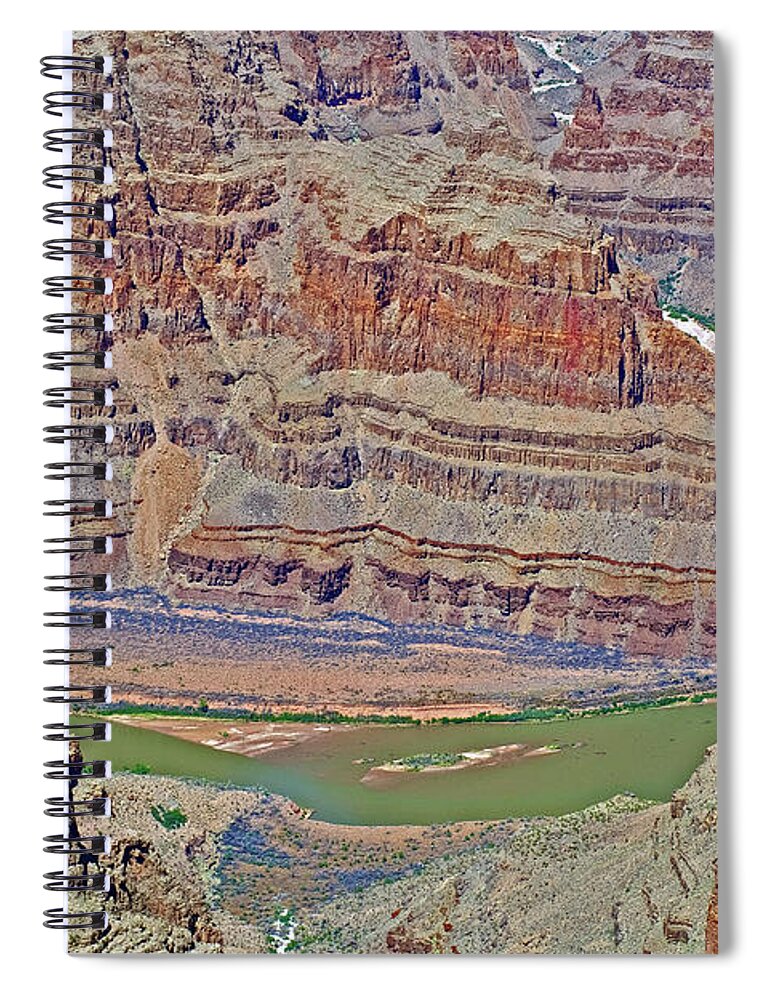 Eagle Point View In Grand Canyon West Spiral Notebook featuring the photograph Eagle Point View in Grand Canyon West, Arizona by Ruth Hager