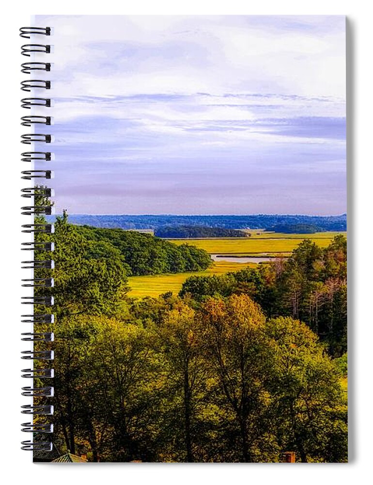 Early Spiral Notebook featuring the photograph Early fall in New England by Lilia S