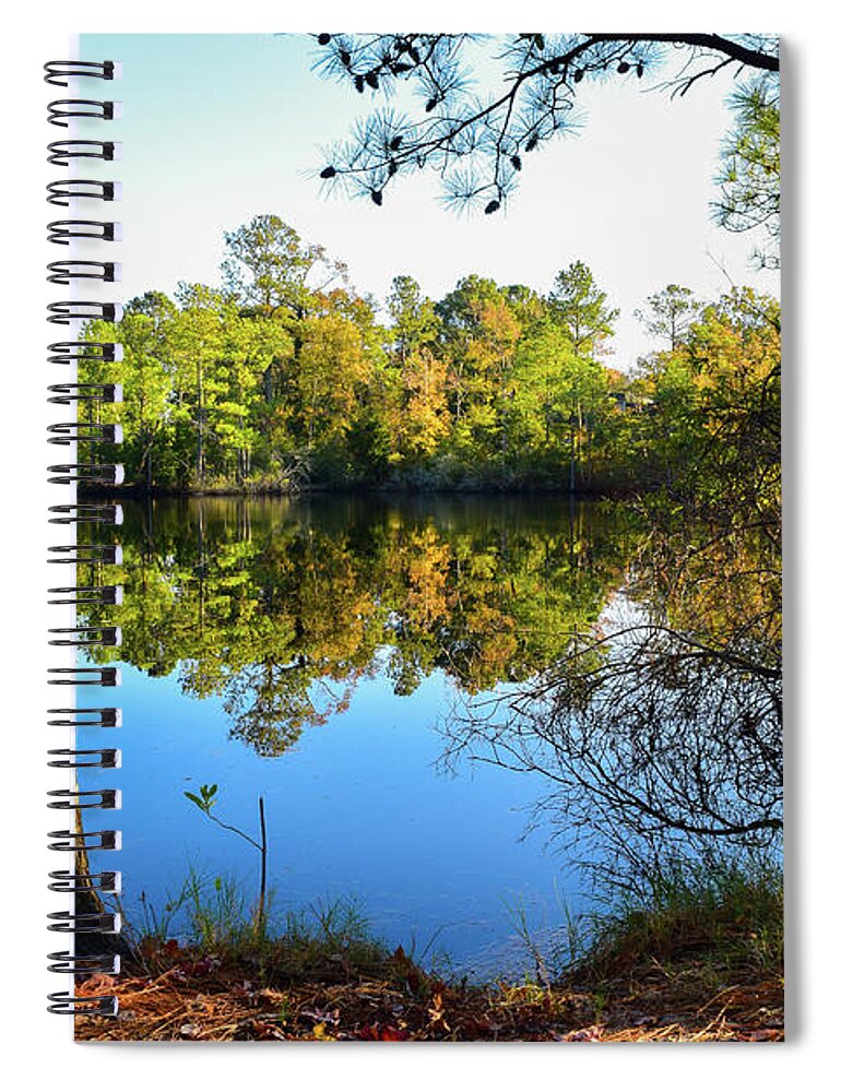 Fall Spiral Notebook featuring the photograph Early Fall Reflections by Nicole Lloyd