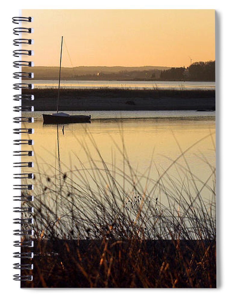 Sunrise Spiral Notebook featuring the photograph Early morning haze by Bruce Gannon