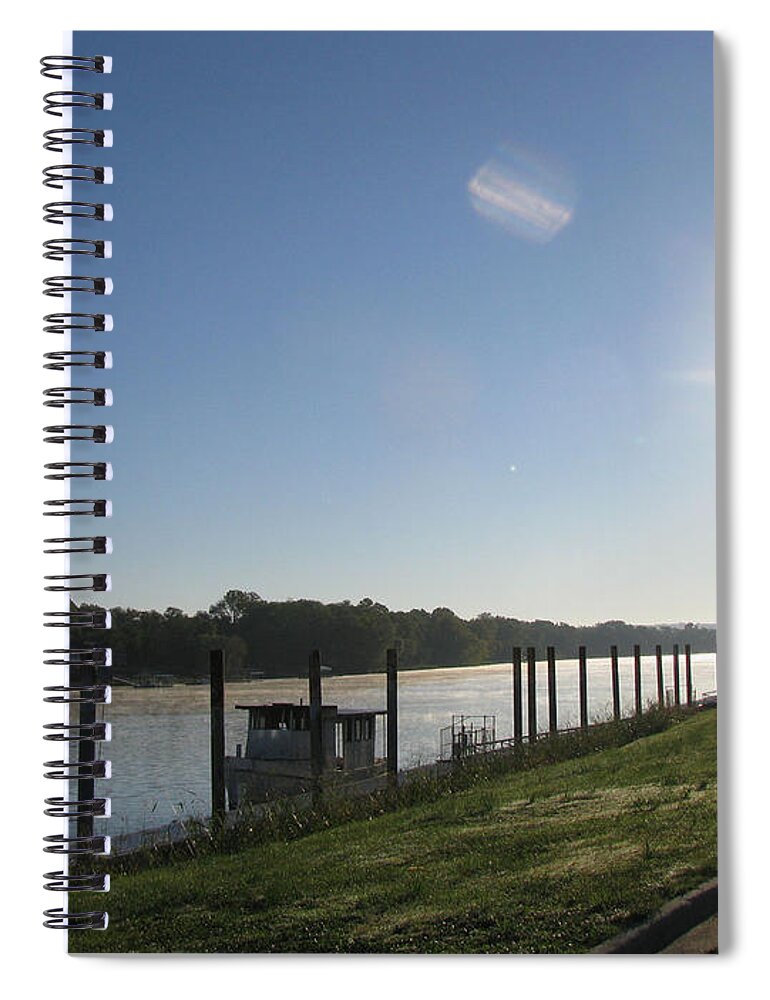River Spiral Notebook featuring the photograph Early Morning on the Savannah River by Donna Brown